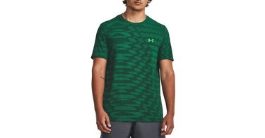 Tričko Under Armour HG HG Seamless Ripple Zelené | 1379281-322, 1