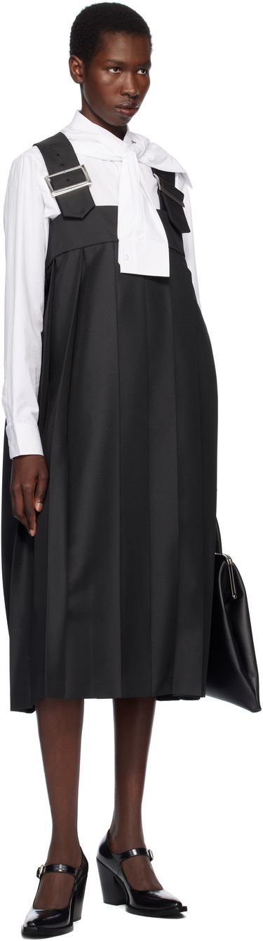 Šaty Comme des Garçons Comme des Garçons Gabardine Midi Dress Čierna | RO-A005-051-1, 3