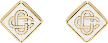 Náušnice Casablanca Casablanca Monogram Logo Stud Earrings Biela | AS25-JW-266-02, 0
