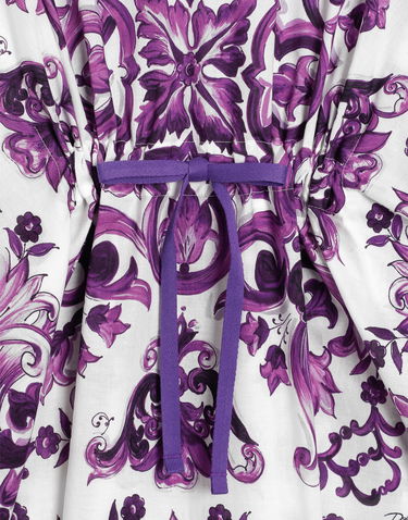 Šaty Dolce & Gabbana Dolce & Gabbana Majolica Print Cotton Caftan Fialová | LB7A40FI5CUIP3TN, 2