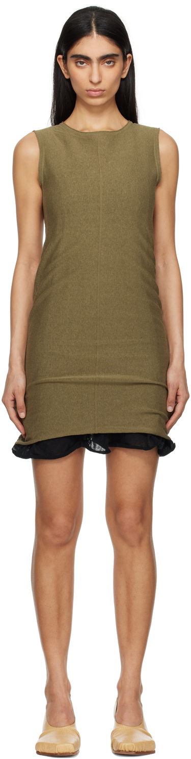 Šaty Eckhaus Latta Eckhaus Latta Veil Mini Dress Zelené | 8031-EL-PS25-B -, 0
