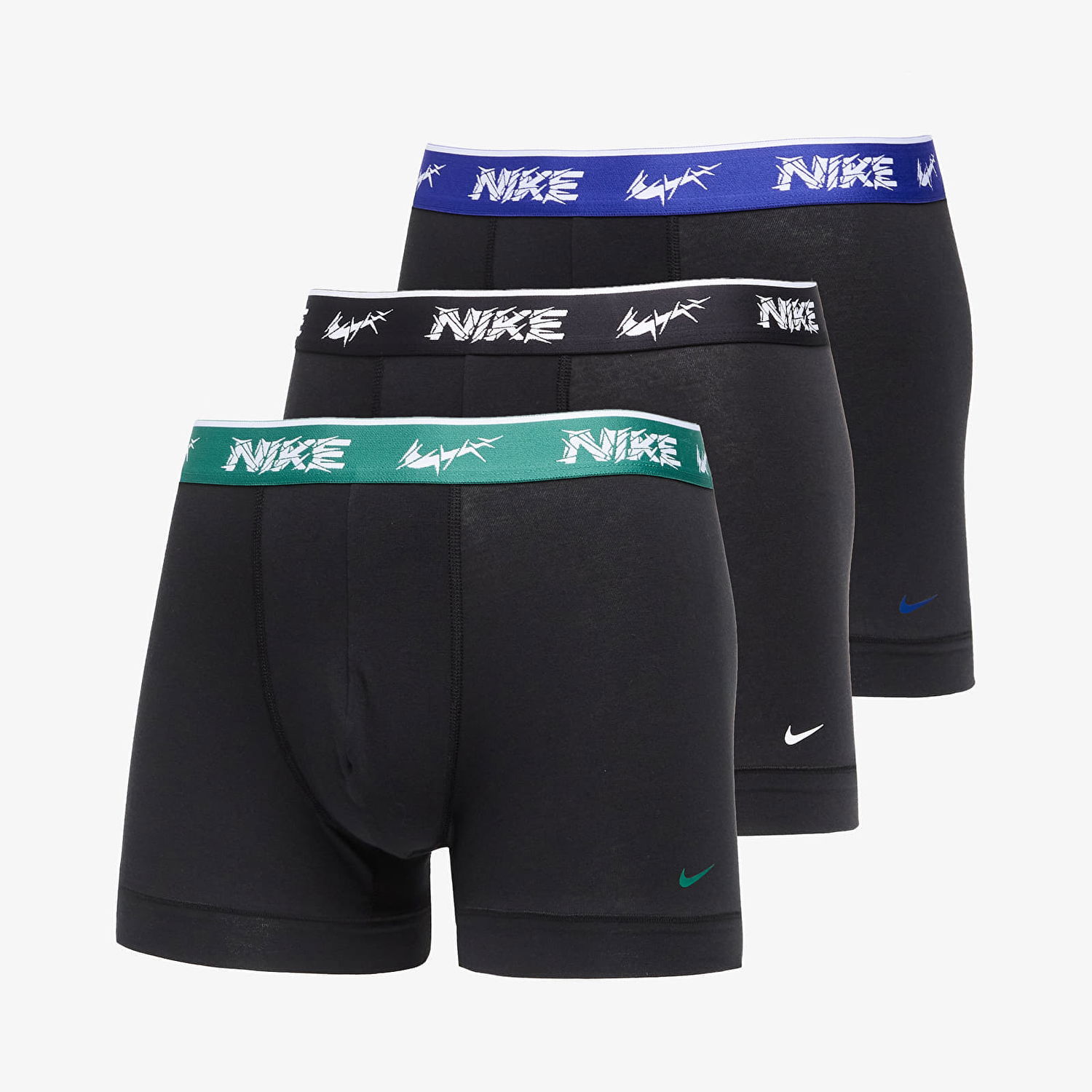 Boxerky Nike DRI-FIT Everyday Cotton Stretch Trunk 3-Pack Black Čierna | 0000KE1008-EYC, 0