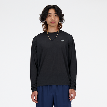 Tričko New Balance Athletics Long Sleeve Čierna | mt41256-bk, 2