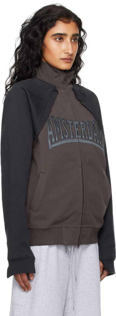 Bunda VETEMENTS VETEMENTS Patched Zip-Up Jacket Hnedá | UH76ZU760CB, 1