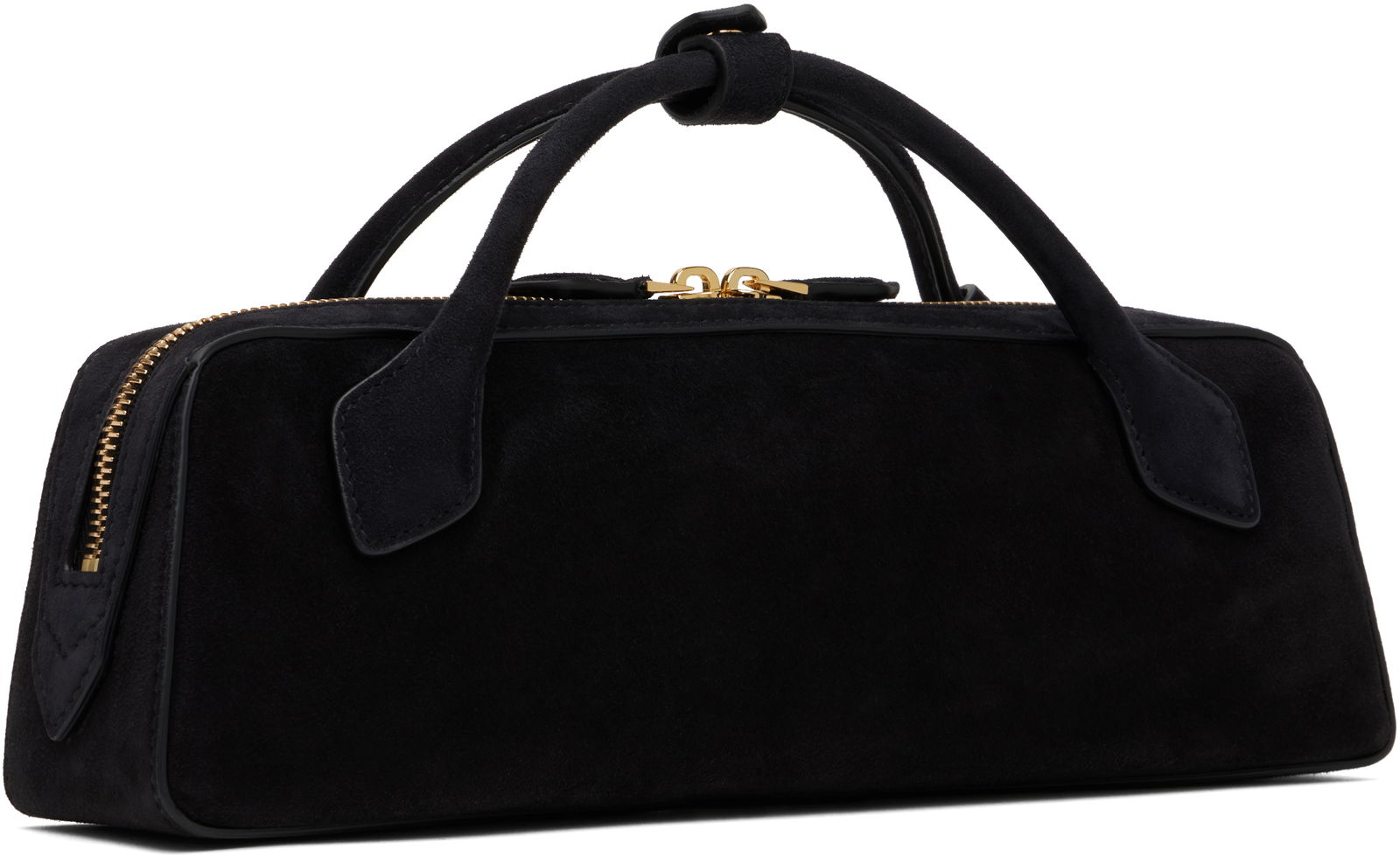 'Le Teckel' Suede Top Handle Bag