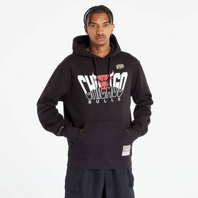 Mikina Mitchell & Ness NBA Retrodome Hoodie Chicago Bulls Čierna | HDSSINTL1261-CBUBLCK