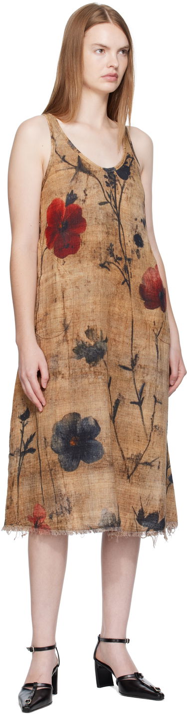 Šaty R13 R13 Reversible Tank Midi Dress Hnedá | R13WR466-R583B, 3