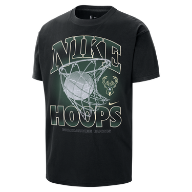 Tričko Nike NBA Max90 Milwaukee Bucks Courtside T-Shirt Čierna | HQ1273-010, 2