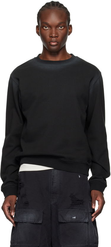 Sveter We11done Faded Sweatshirt Čierna | WD-TS2-24-721-U-BK, 0
