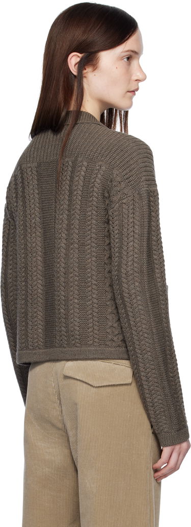 Sveter rag & bone rag & bone Kerry Cable-Knit Cardigan Hnedá | WAS24H023BV23, 2