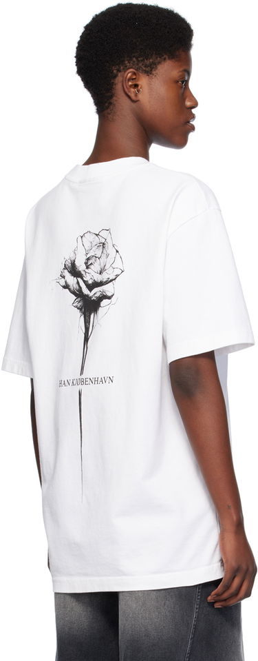 Tričko Han Kjøbenhavn Han Kjobenhavn Rose Graphic T-Shirt Biela | M-133227, 2