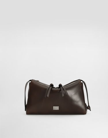 Taška cez rameno Dolce & Gabbana Vittoria Tempesta Calfskin Crossbody Bag Hnedá | BM2049AU99480178, 1