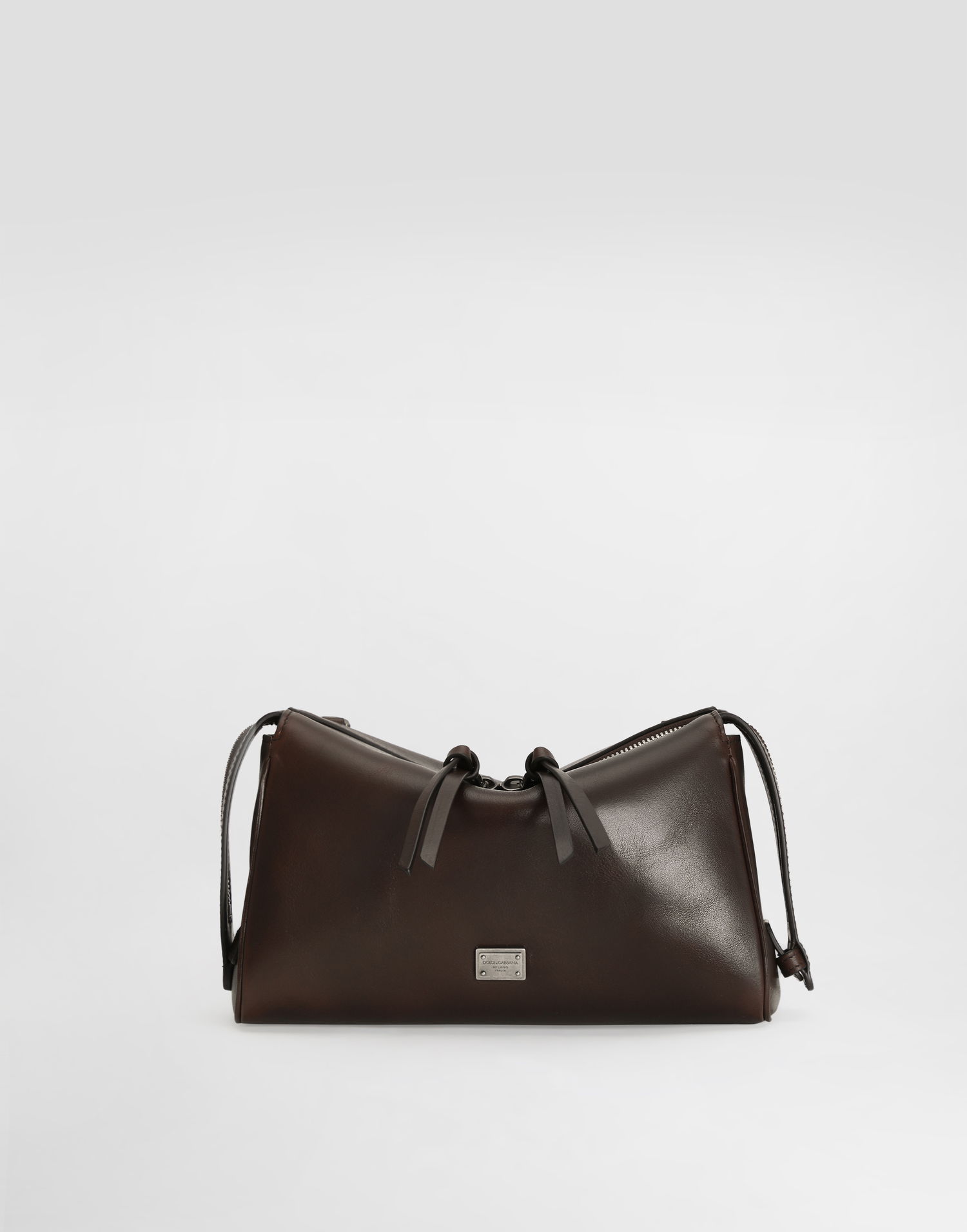 Taška cez rameno Dolce & Gabbana Vittoria Tempesta Calfskin Crossbody Bag Hnedá | BM2049AU99480178, 1