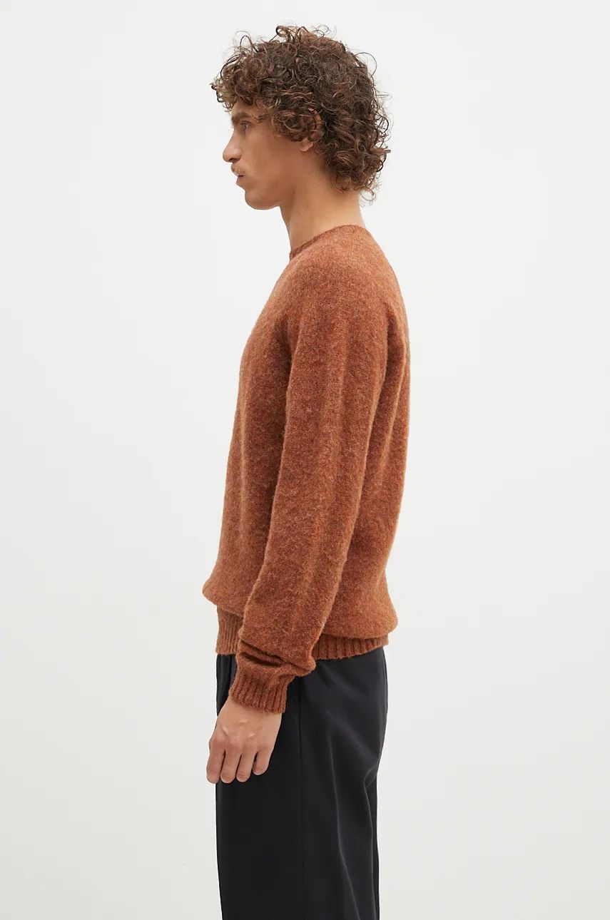 Sveter NORSE PROJECTS Birnir Brushed Lambswool Crewneck Sweater Hnedá | N45.0520.4001, 1