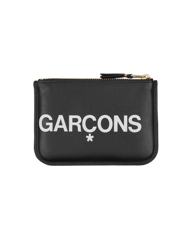 Peňaženka Comme des Garçons Huge Logo Zip Pouch Čierna | SA8100HL 1, 2