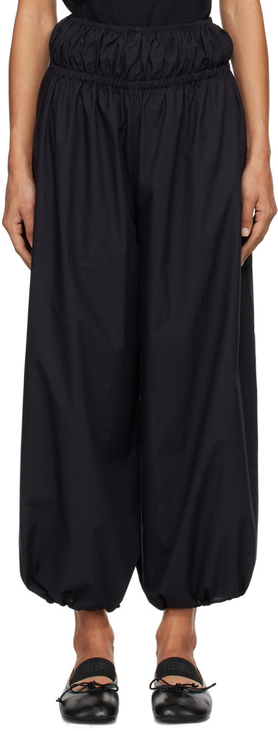 Nohavice Baserange Black Point Wide Leg Trousers Čierna | TRPO-PO-WI24, 0