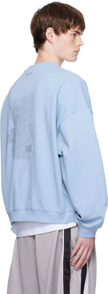 Mikina We11done Coding Teddy Sweatshirt Modrá | WD-TS2-25-789-U-BL, 2