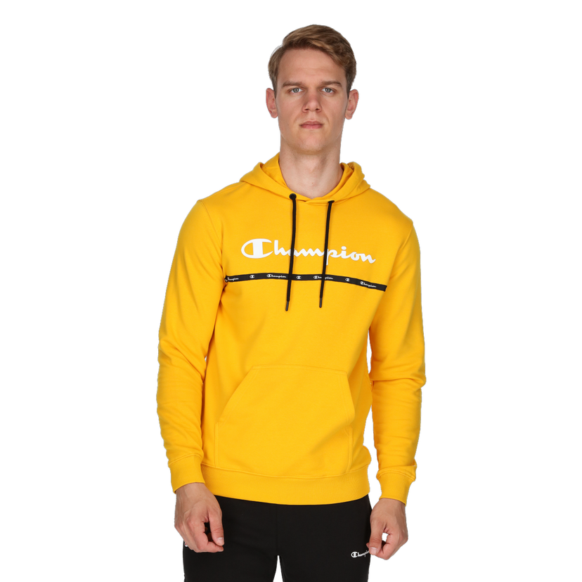 Mikina Champion COLOR BLOCK Hooded Sweatshirt with Front Band Žltá | 219953-YS001