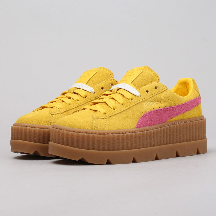 Tenisky a topánky Puma Cleated CreeperSuede Wn's lemon - carmine - vanilla ice Oranžová | 366268 03