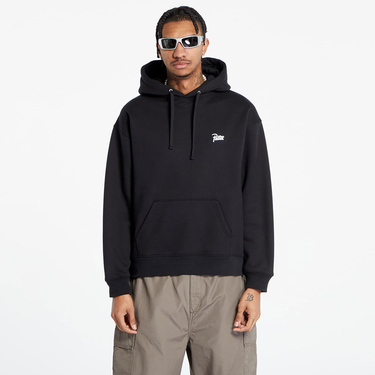 Mikina Patta Fovever And Always Boxy Hoodie Čierna | AW23-FOREVER-ALWAYS-BHS-001, 0