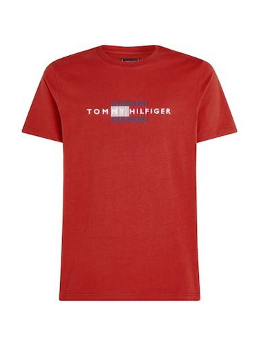 Tričko Tommy Hilfiger S/S T-Shirt Červená | MW0MW36455XNN, 3
