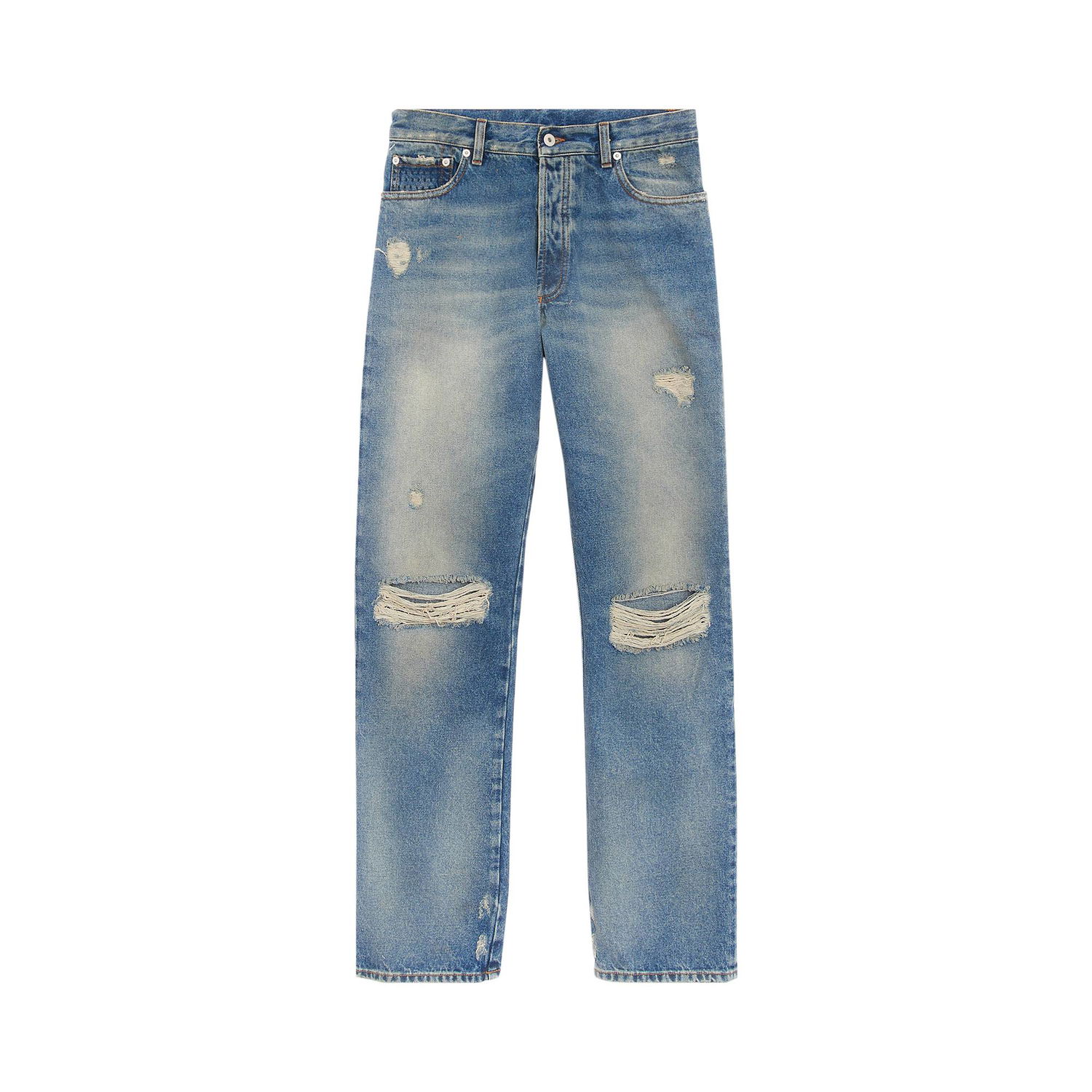 Džínsy HERON PRESTON Distressed Regular Jeans Modrá | HMYA011F22DEN0034000, 1