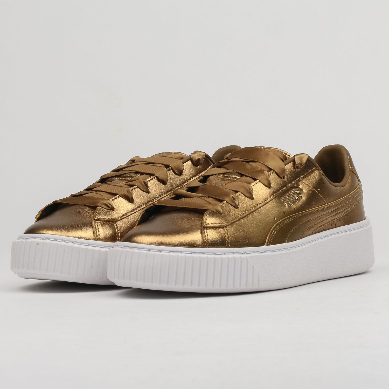 Tenisky a topánky Puma Basket Platform Luxe Wn's ermine - ermine Metalická | 366687 02, 0