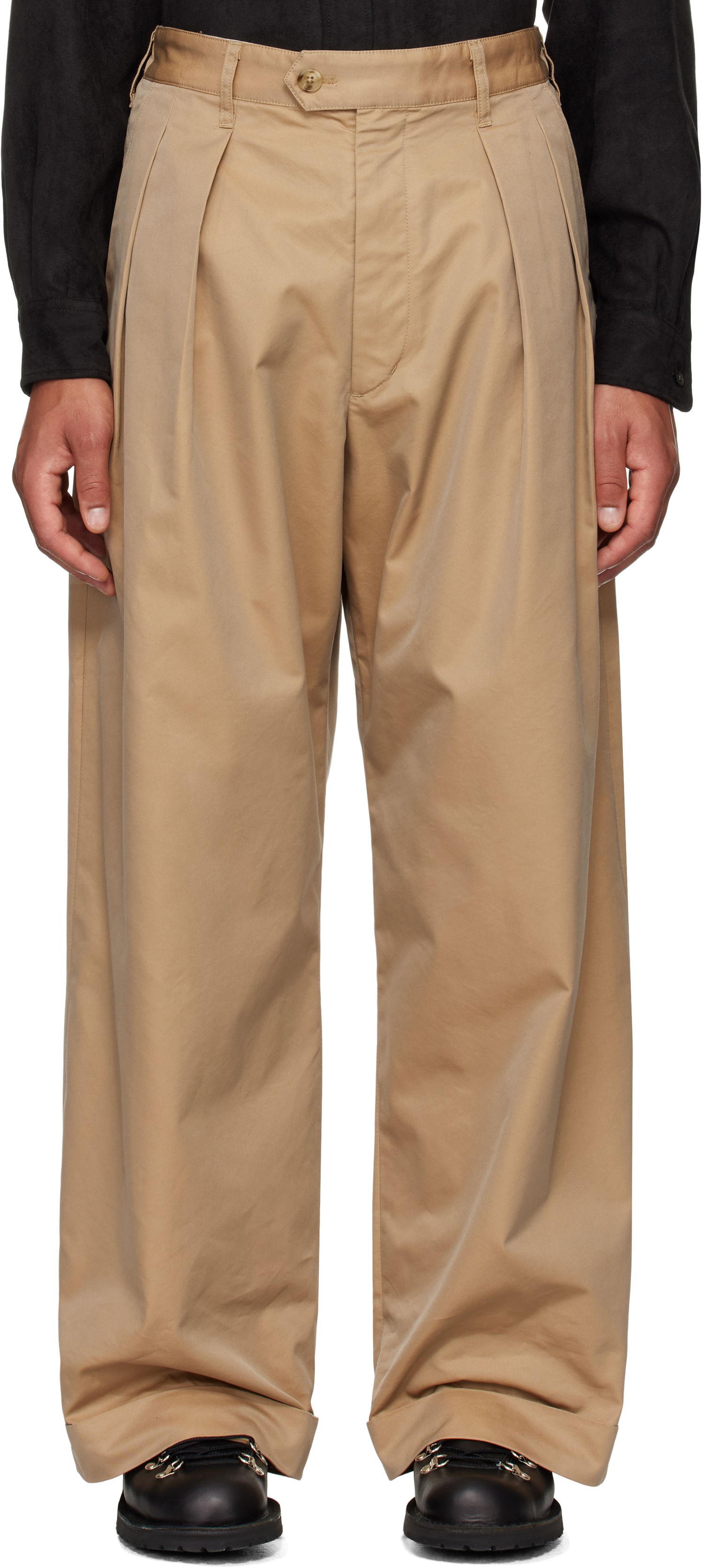 Nohavice Engineered Garments Oxford Trousers Béžová | 24F1F031, 0