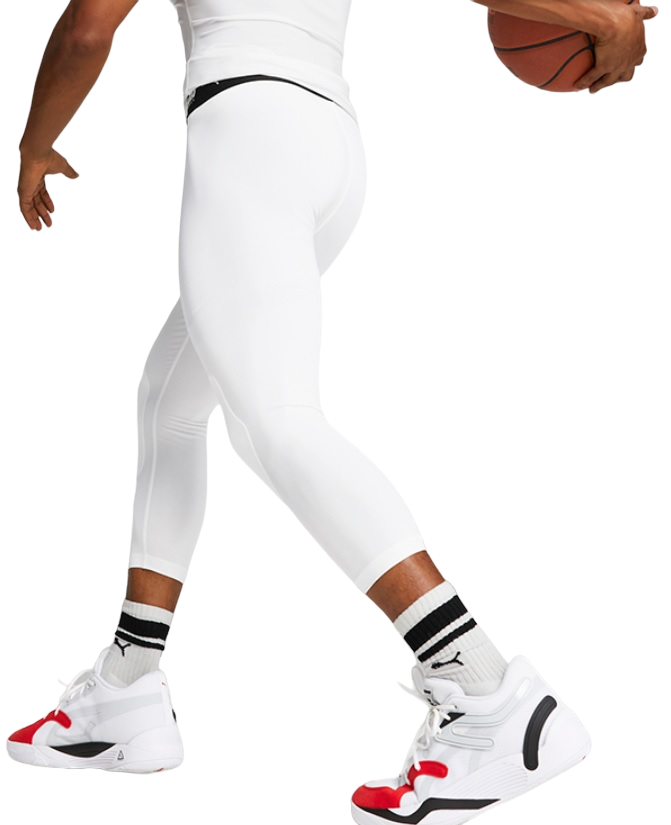 Legíny Puma Hoops Team 3/4 Tight Baselayer Biela | 676634-02, 1