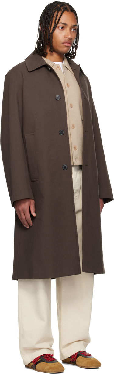 Kabáty Dries Van Noten Dries Van Noten Cotton Canvas Coat Hnedá | 252-020243-2106, 1