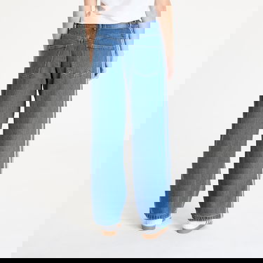 Džínsy adidas Originals Adicolor Denim 3 Stripes Wide-Leg Track Pants Modrá | JD2574, 2