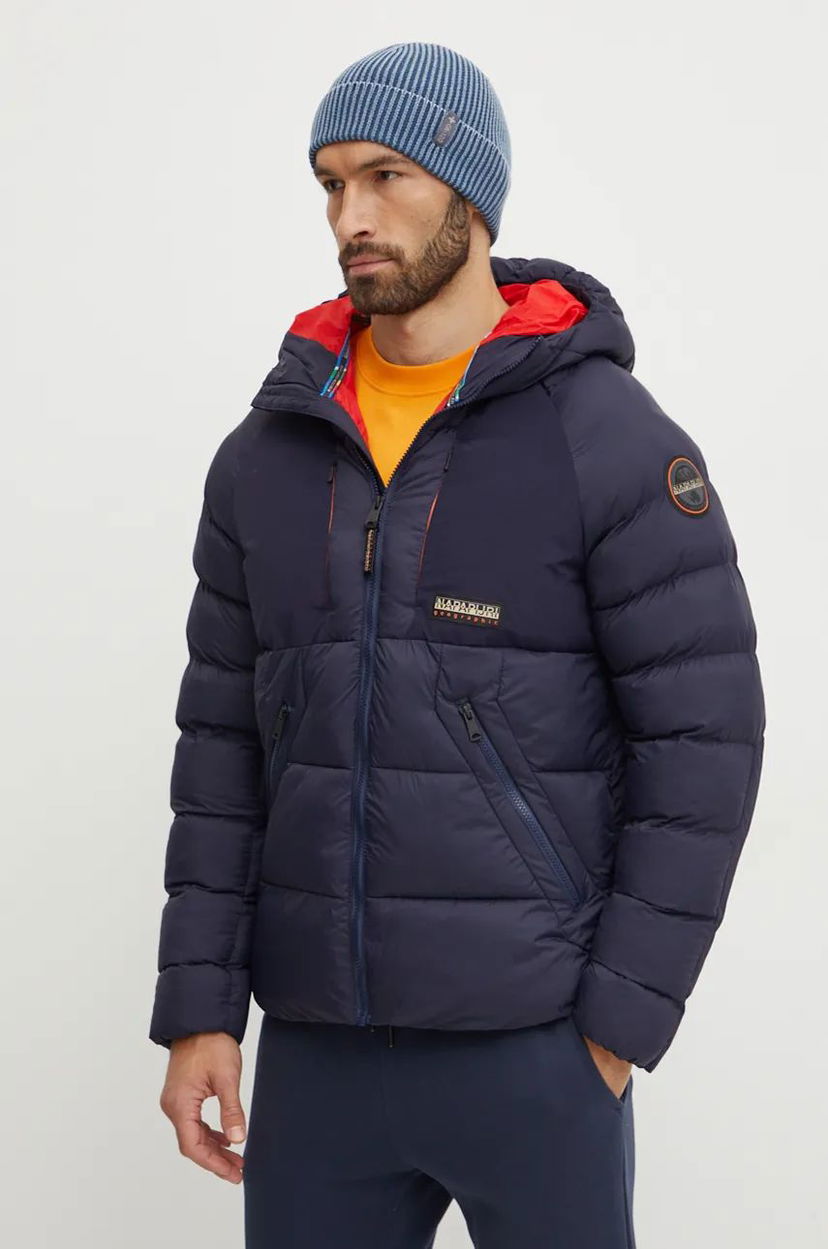 Prešívaná bunda Napapijri A-Moesa Winter Jacket Modrá | NP0A4I1R1761