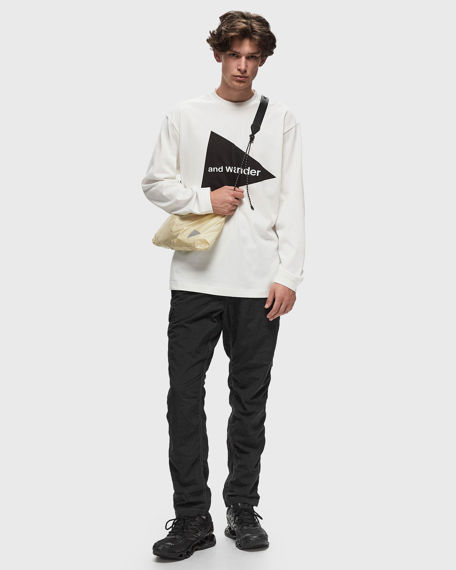 Tričko and wander Logo LS Tee Biela | 5744284170-030, 1