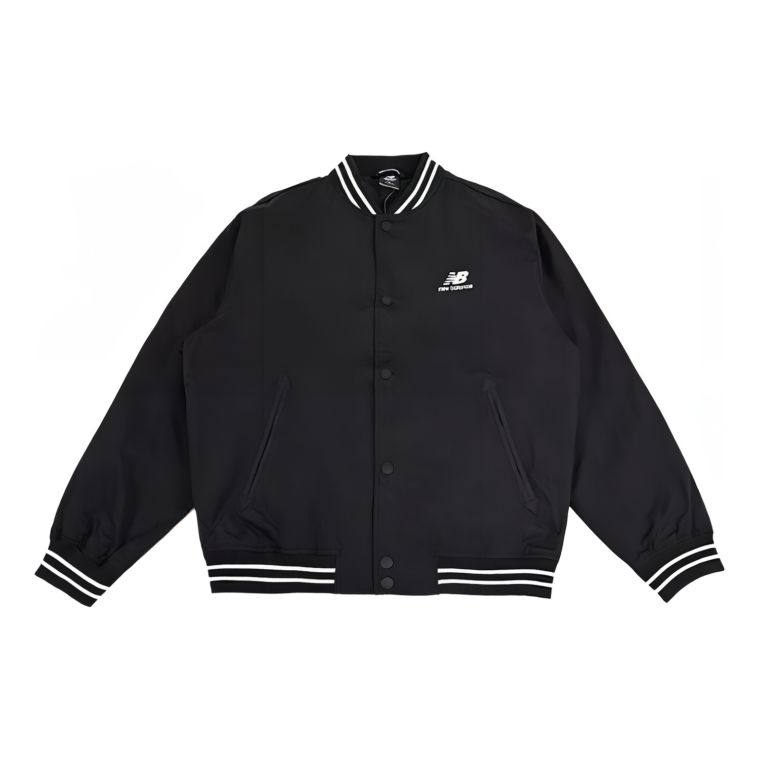 Bomber bunda New Balance Logo Baseball Jacket Čierna | AMJ33362-BK, 0