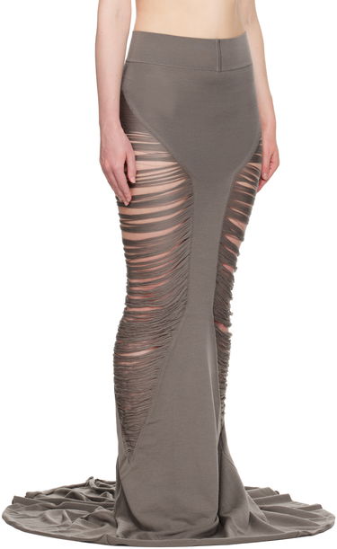 Sukňa Rick Owens Rick Owens Hollywood Tanja Maxi Skirt Šedá | RO01E7632 KGRIDM, 1