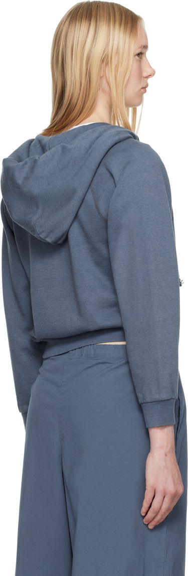 Mikina SKIMS SKIMS Lightweight Fleece Zip Up Hoodie Modrá | PL-PLO-8281W, 2