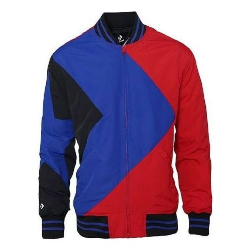 Bomber bunda Converse Colorblock Baseball Jacket Červená | 10008249-A02