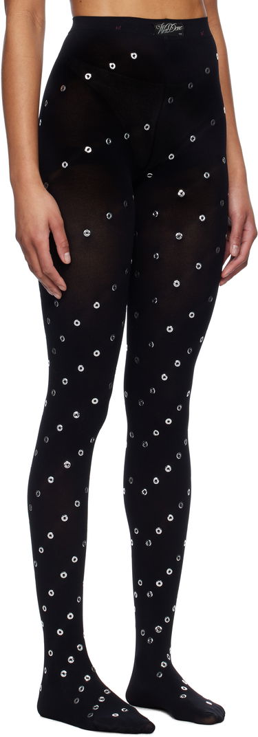 Ponožky We11done We11done Eyelet Tights Čierna | WD-LE0-25-285-W-BK, 1