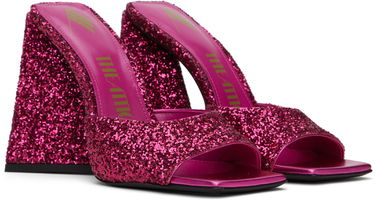 Starostlivosť o obuv The Attico Attico Devon Glitter Mules Ružová | 227WS000 G001, 3