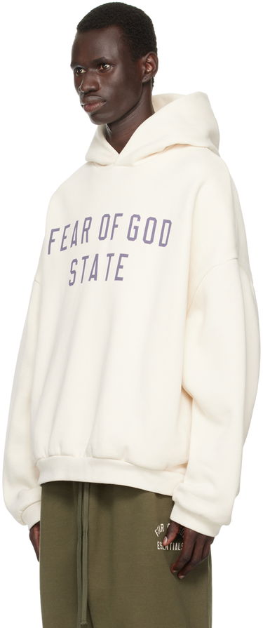 Mikina Fear of God Essentials Logo Print Hoodie Biela | 192BT246252F, 3