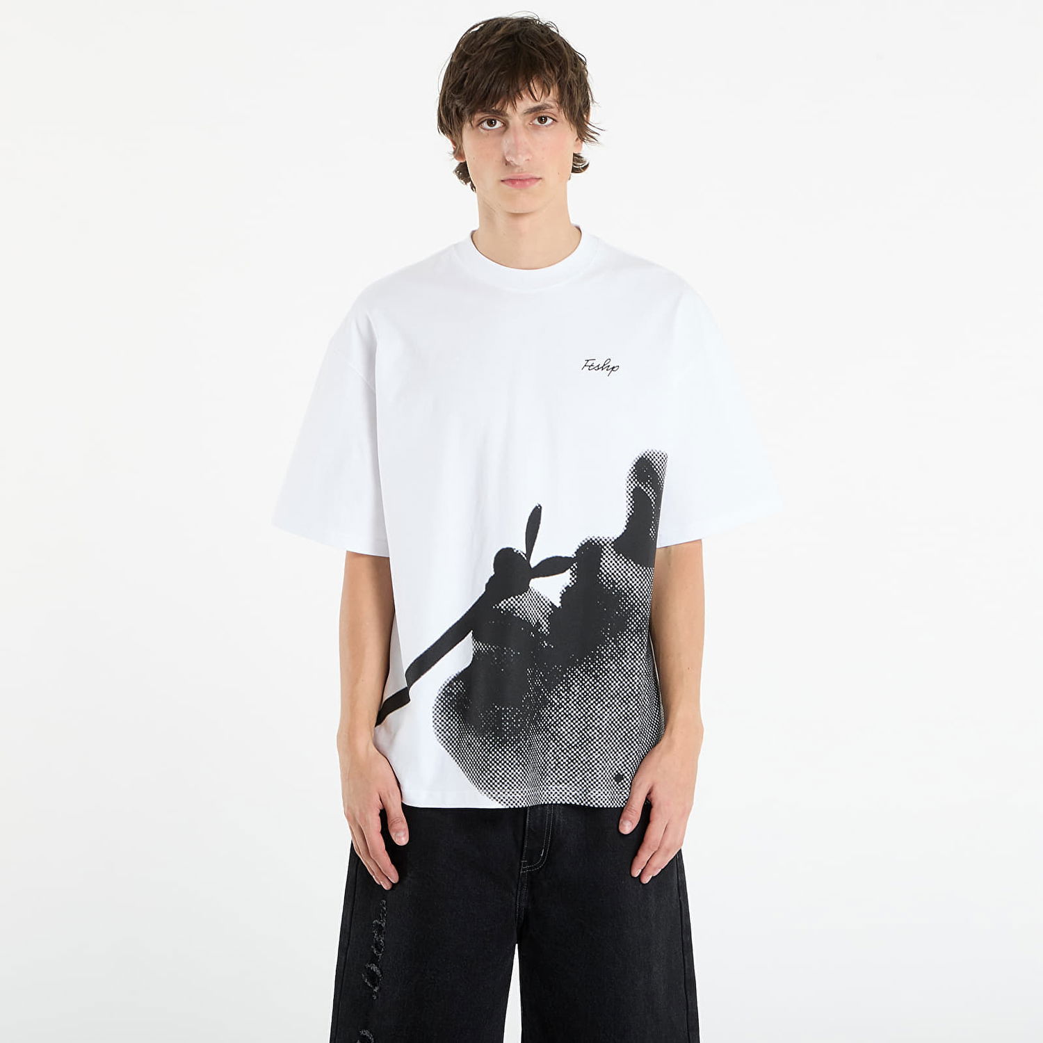 Tričko Footshop Playboy x FTSHP Straw T-Shirt UNISEX White Biela | FTSHP_530, 0