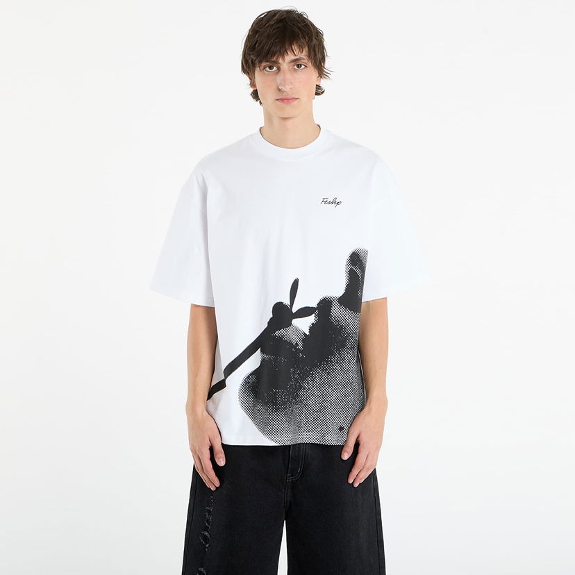 Tričko Footshop Playboy x FTSHP Straw T-Shirt UNISEX White Biela | FTSHP_530