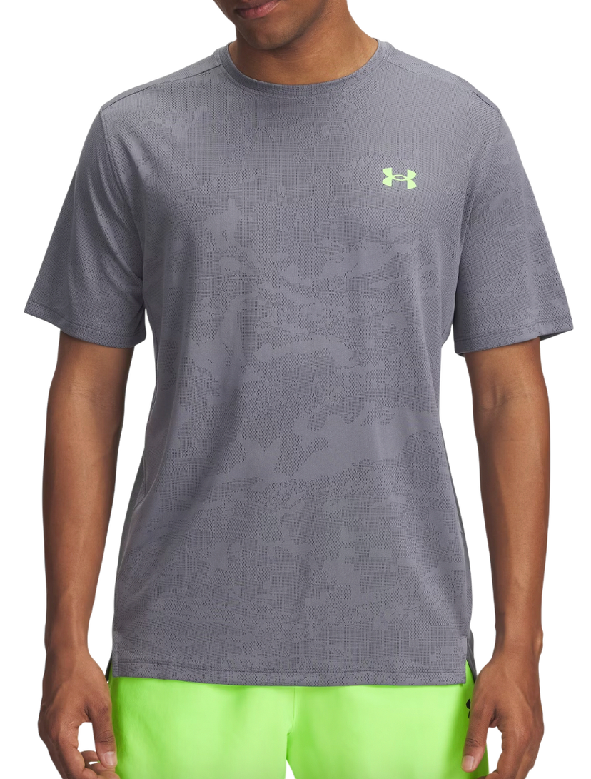 Tričko Under Armour Tech Vent Jacquard Short Sleeve T-Shirt Šedá | 1377052-025