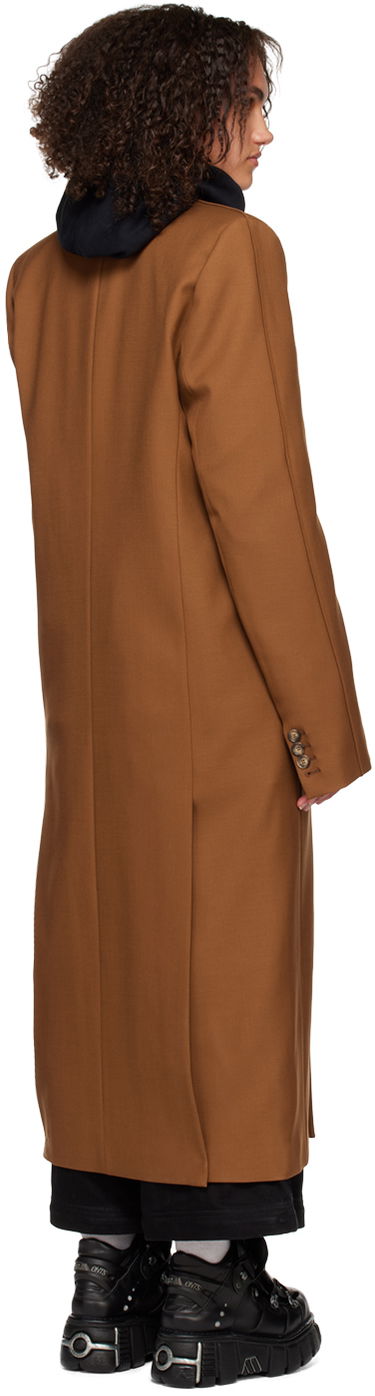 Kabáty VETEMENTS VTMNTS Double-Breasted Coat Hnedá | VL14CO460X, 2