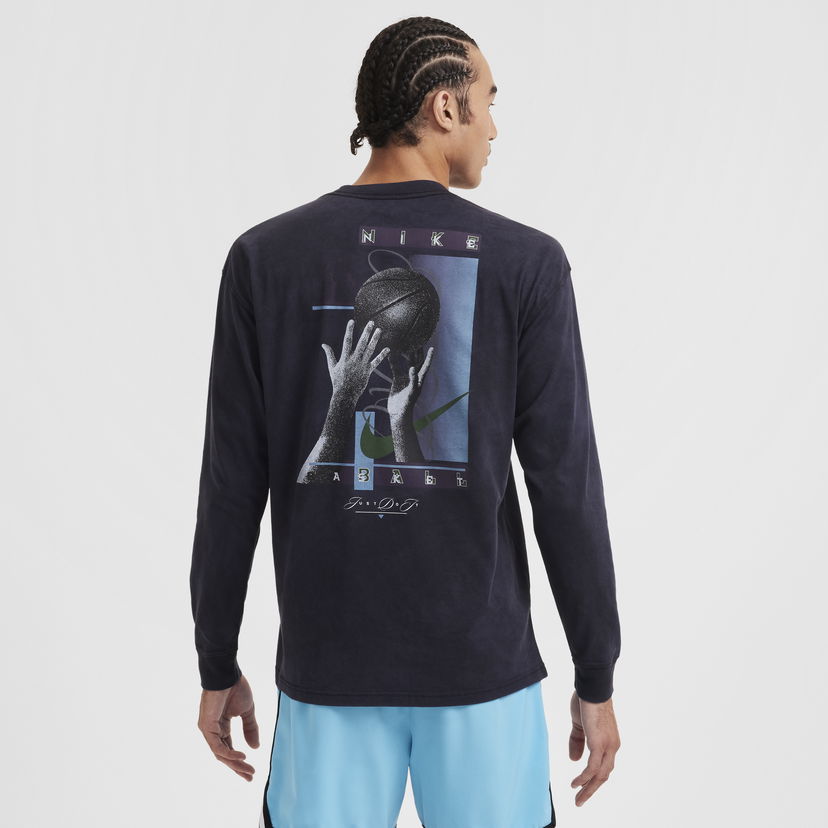 Tričko Nike Max90 Long Sleeve T-Shirt With Print Čierna | HF6195-010