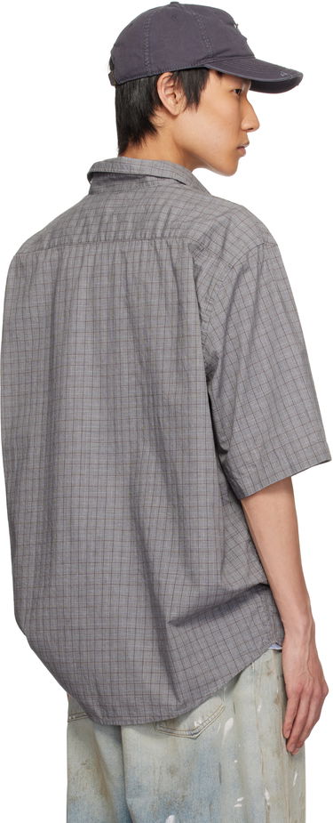 Košeľa Acne Studios Acne Studios Short Sleeve Button-Up Shirt Šedá | BB0614-, 2