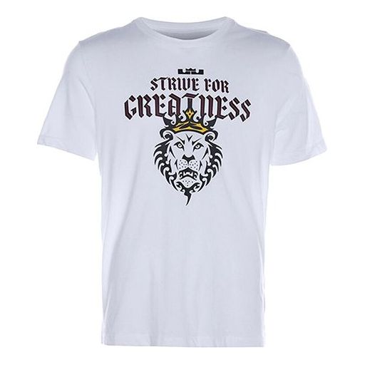 Tričko Nike Lebron James Strive For Greatness T-Shirt Biela | DD9342-100, 0