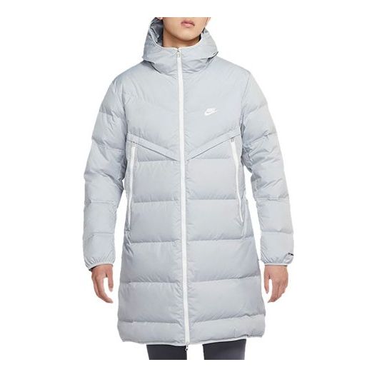 Prešívaná bunda Nike Sportswear Hooded Down Parka Šedá | DD6789-077, 0