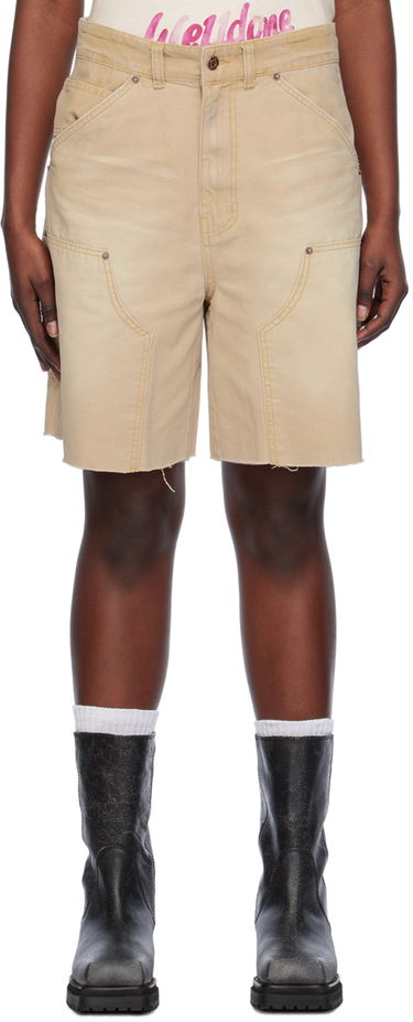 Šortky We11done We11done Raw Edge Shorts Béžová | WD-DP0-24-379-M-BG, 0