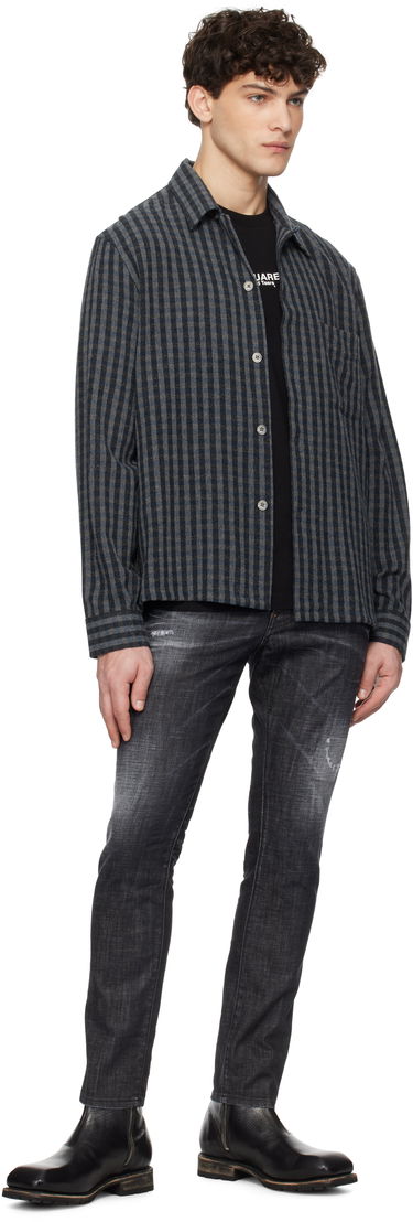 Džínsy DSQUARED2 Dsquared2 Easy Wash Skater Jeans Čierna | S74LB1617_S30357, 3